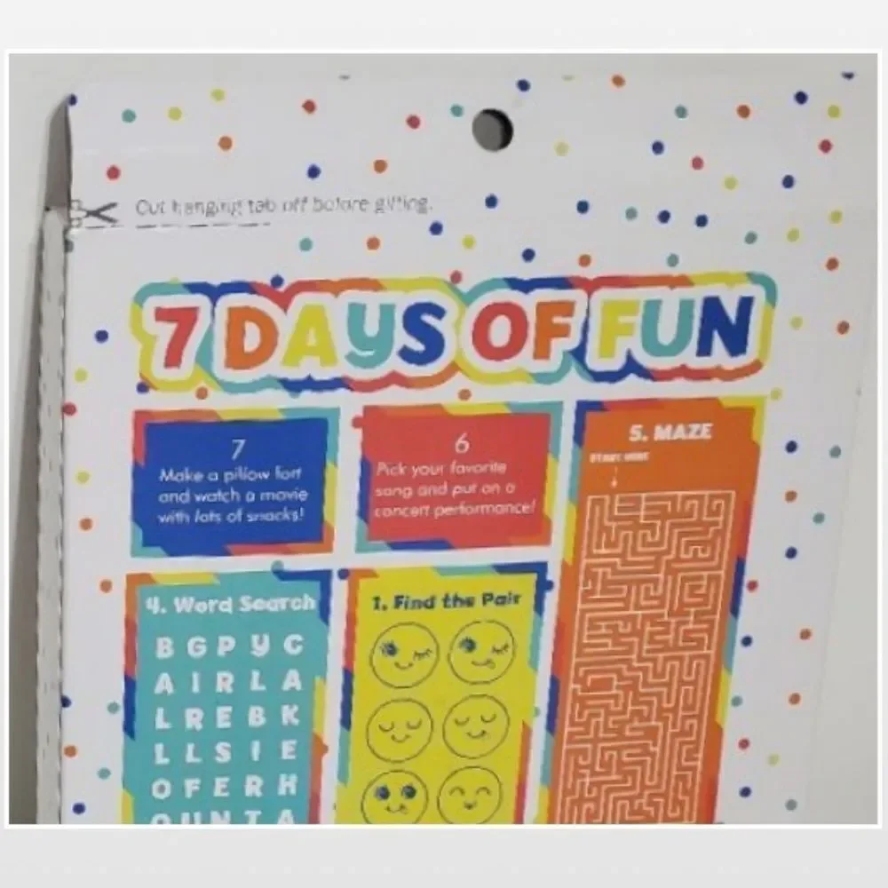New Birthday Countdown 7 Days Advent Fun Activity Party Kids NWT